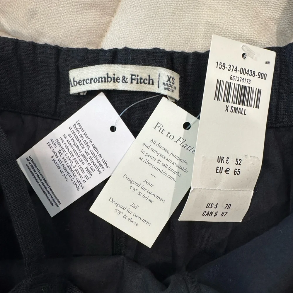 Abercrombie Linen-Blend Button Skort - Picture 8 of 10